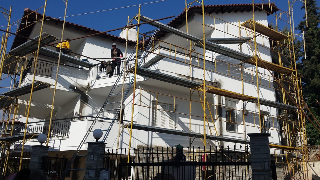 Εργασίες ανακαίνισης μονοκατοικίας στο Ωραιόκαστρο